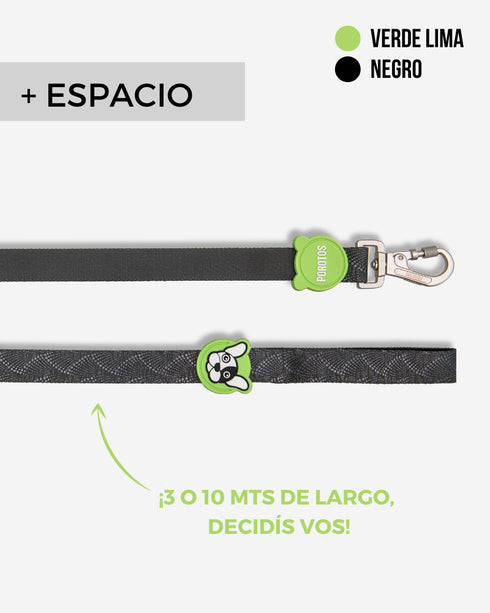 Correa Extra Larga VULKAN Negro Lima